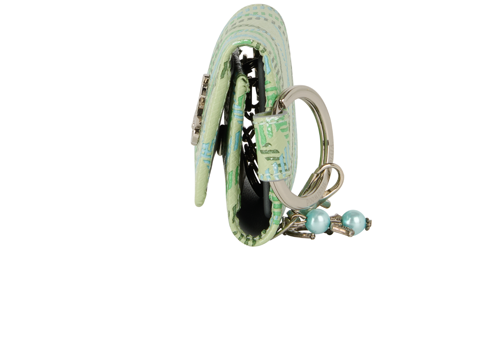 Vivienne Westwood Debbie Key Wallet, &pound;110, Accessories, Green, Leather, Bottom view